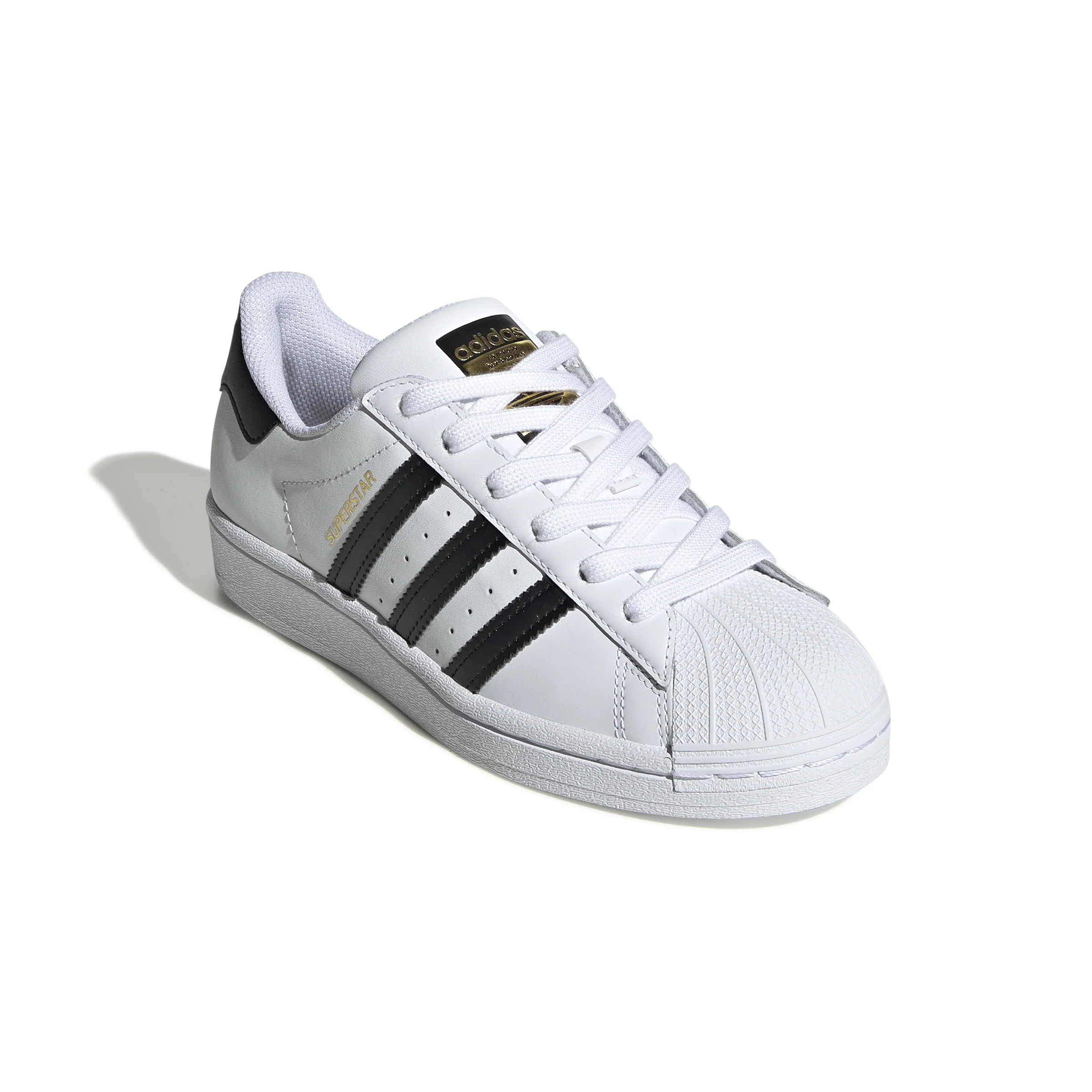 KIDS ADIDAS SUPERSTAR J (WHITE/BLACK) - Image 3