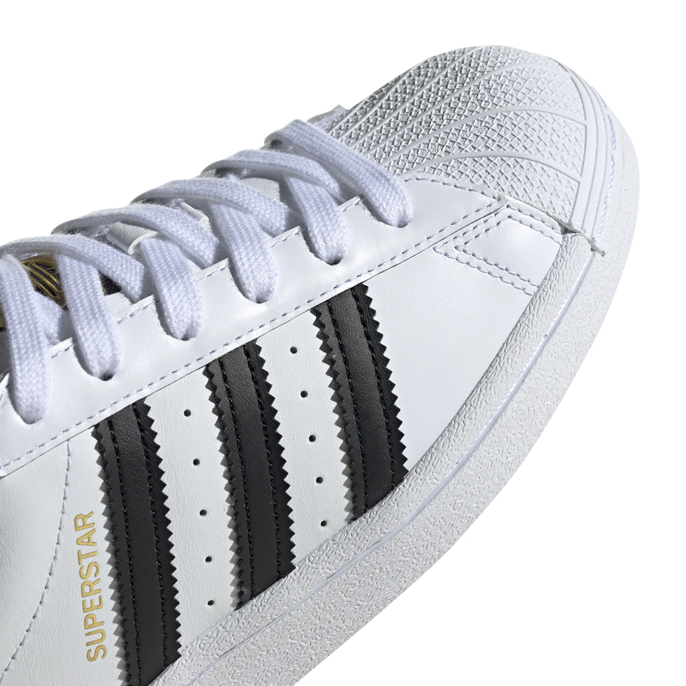 KIDS ADIDAS SUPERSTAR J (WHITE/BLACK) - Image 4