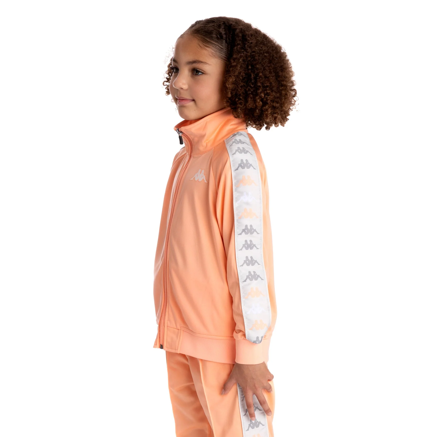 KID'S BANDA DULLO TRACKSUIT (ORANGE/GREY) - Image 4