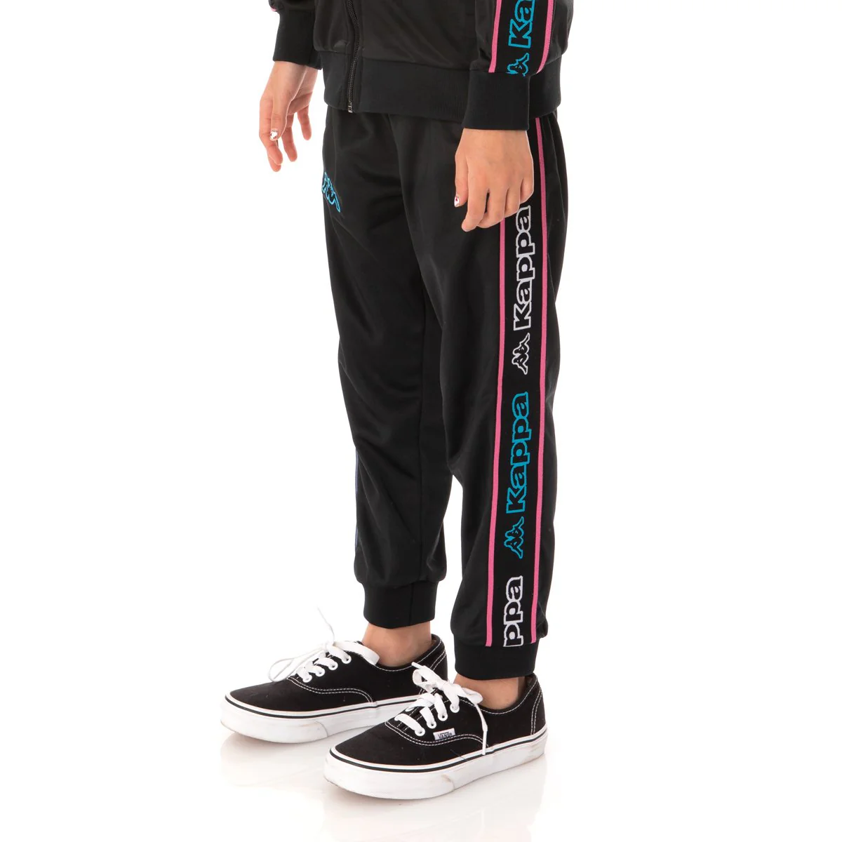KID'S KAPPA LOGO TAPE ARTEM 2 TRACKSUIT (BLACK) - Image 3