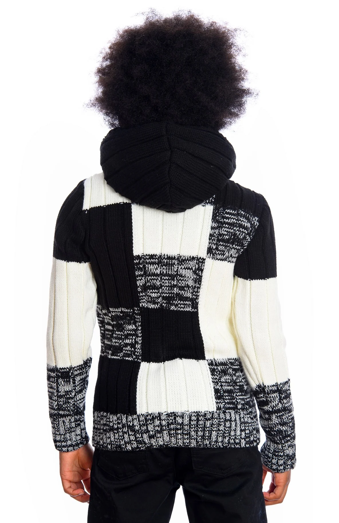 KID'S LCR SWEATER K-6590 (BLACK/ECRU) - Image 3