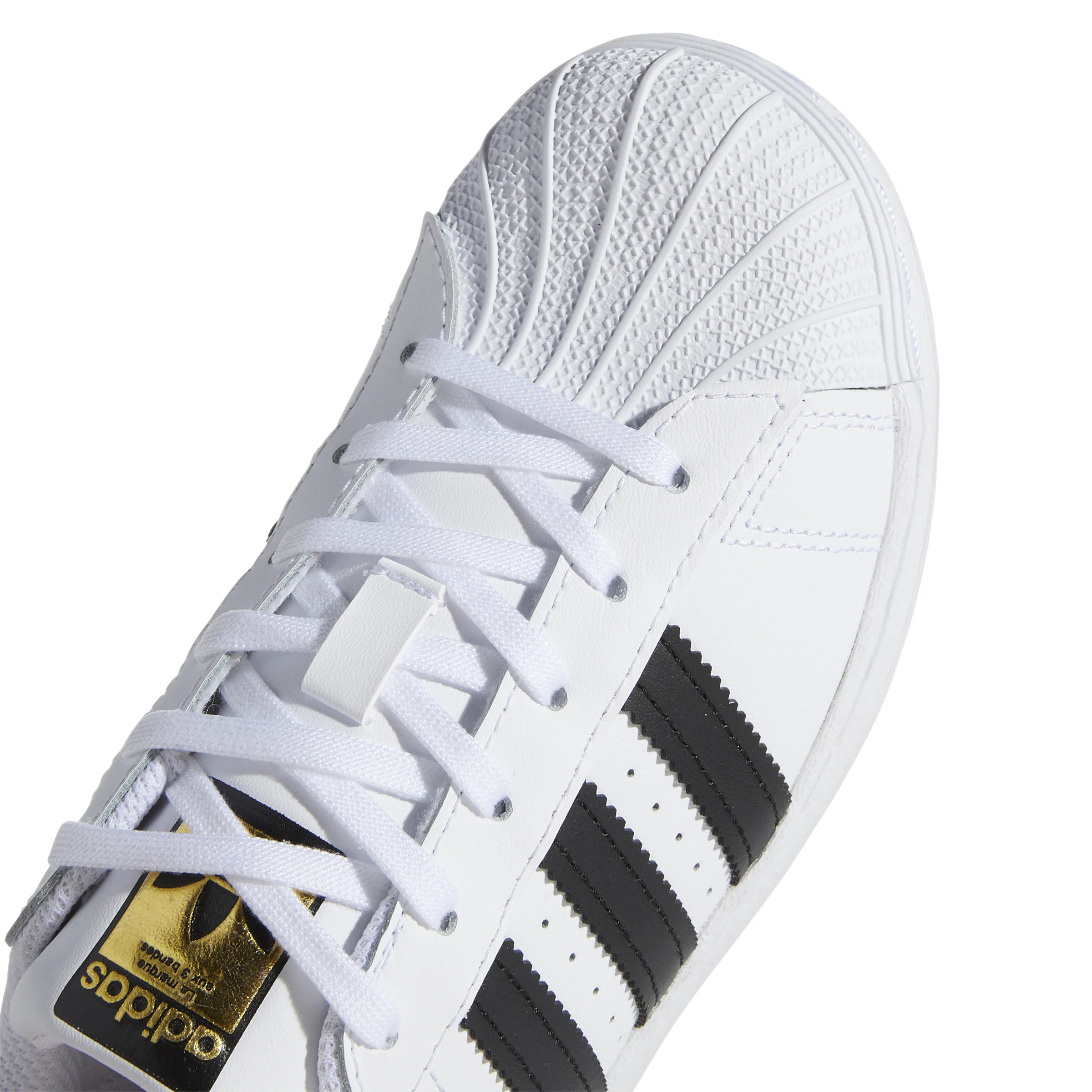Litte Kids ADIDAS SUPERSTAR PS (WHITE/BLACK) - Image 3