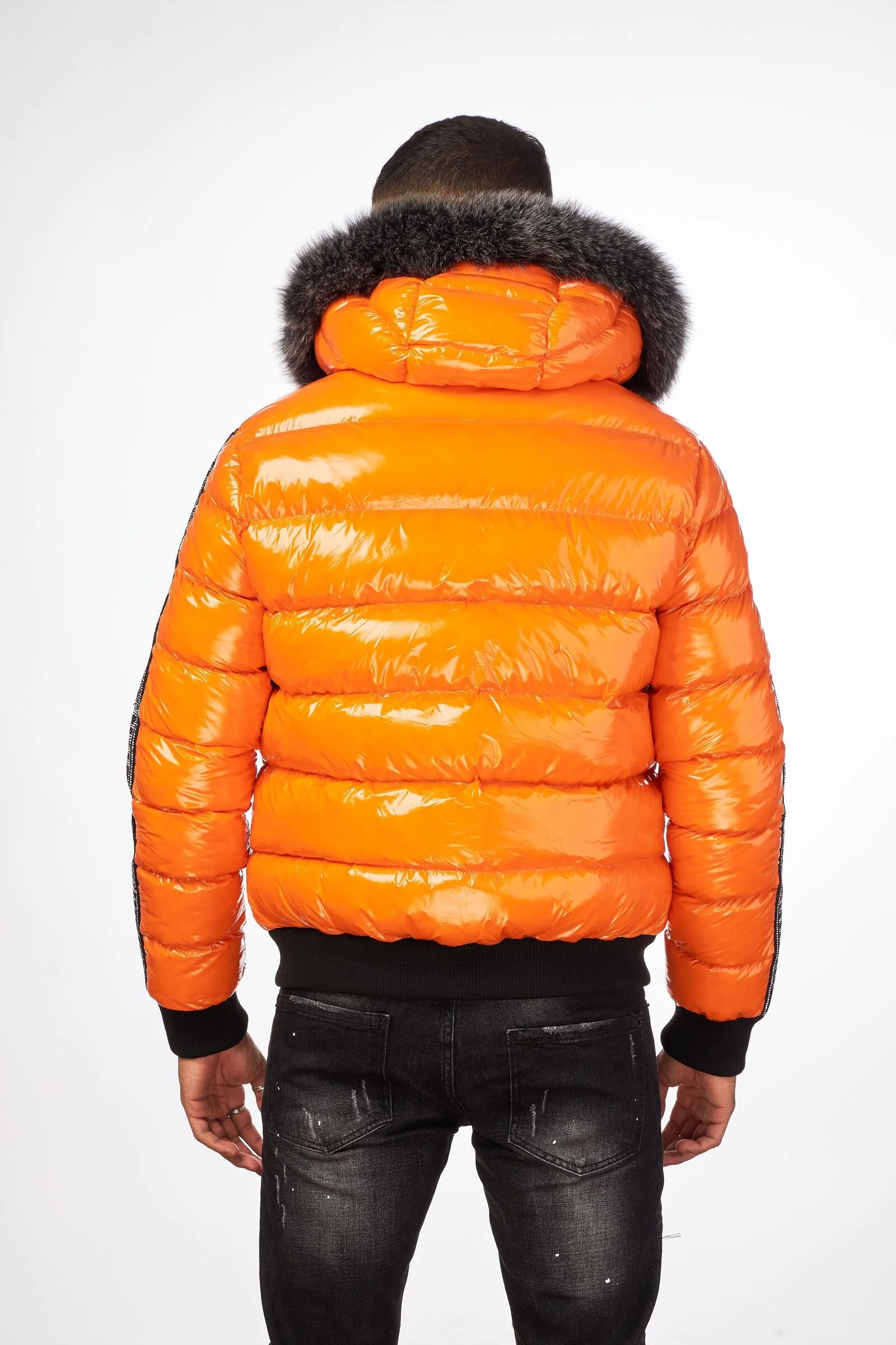 MEN’S NYLON JACKET WITH REAL FUR - Image 5