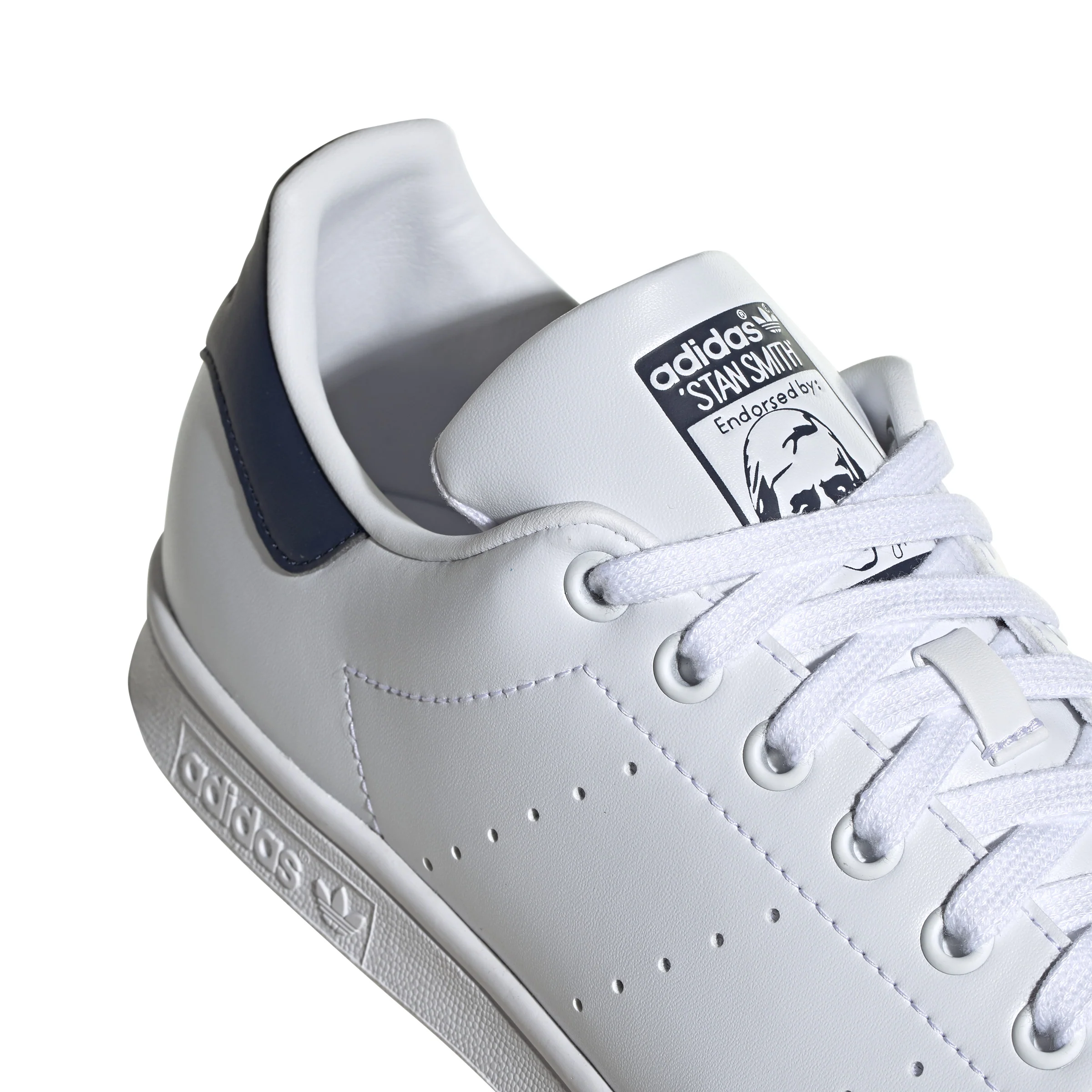 Men's Adidas STAN SMITH (Cloud White / Cloud White / Collegiate Navy) - Image 3