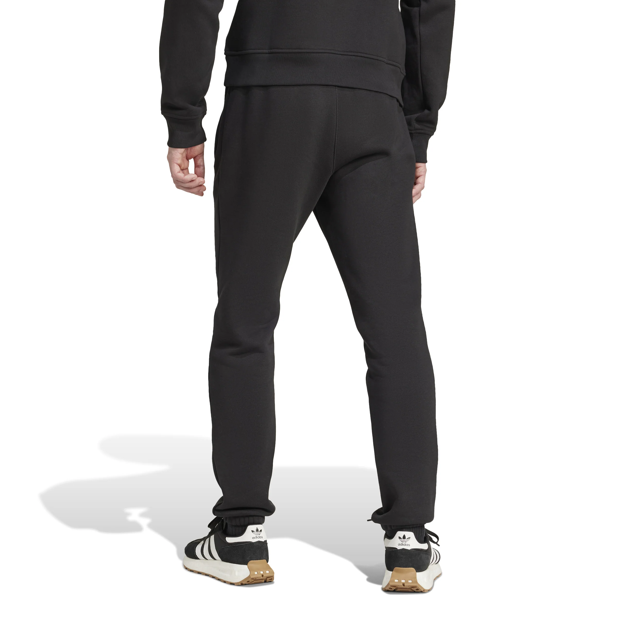 MENS ADIDAS TREFOIL ESSENTIALS PANT (BLACK/WHITE) - Image 3