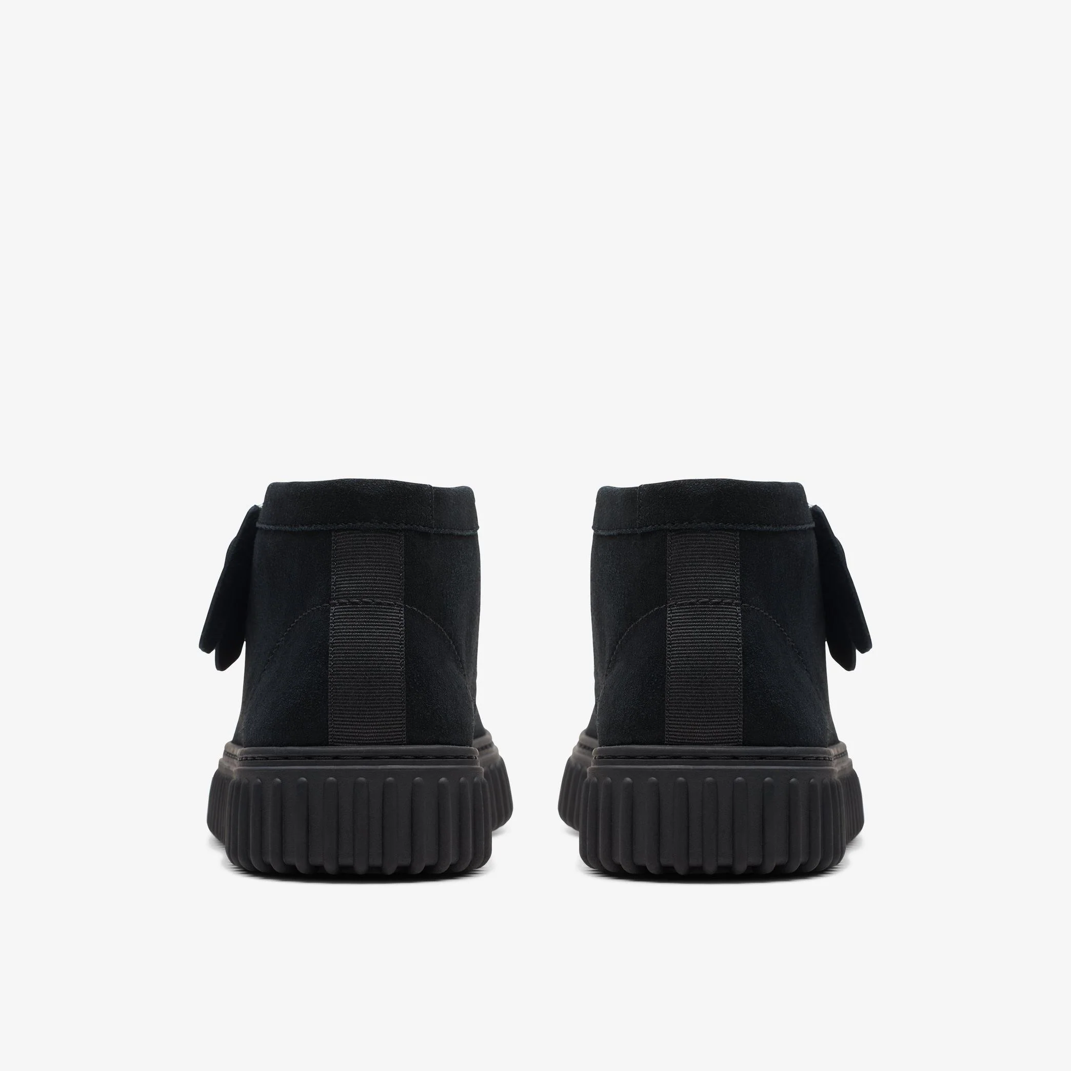 MENS CLARKS TORHILL HI (BLACK SUEDE) - Image 4