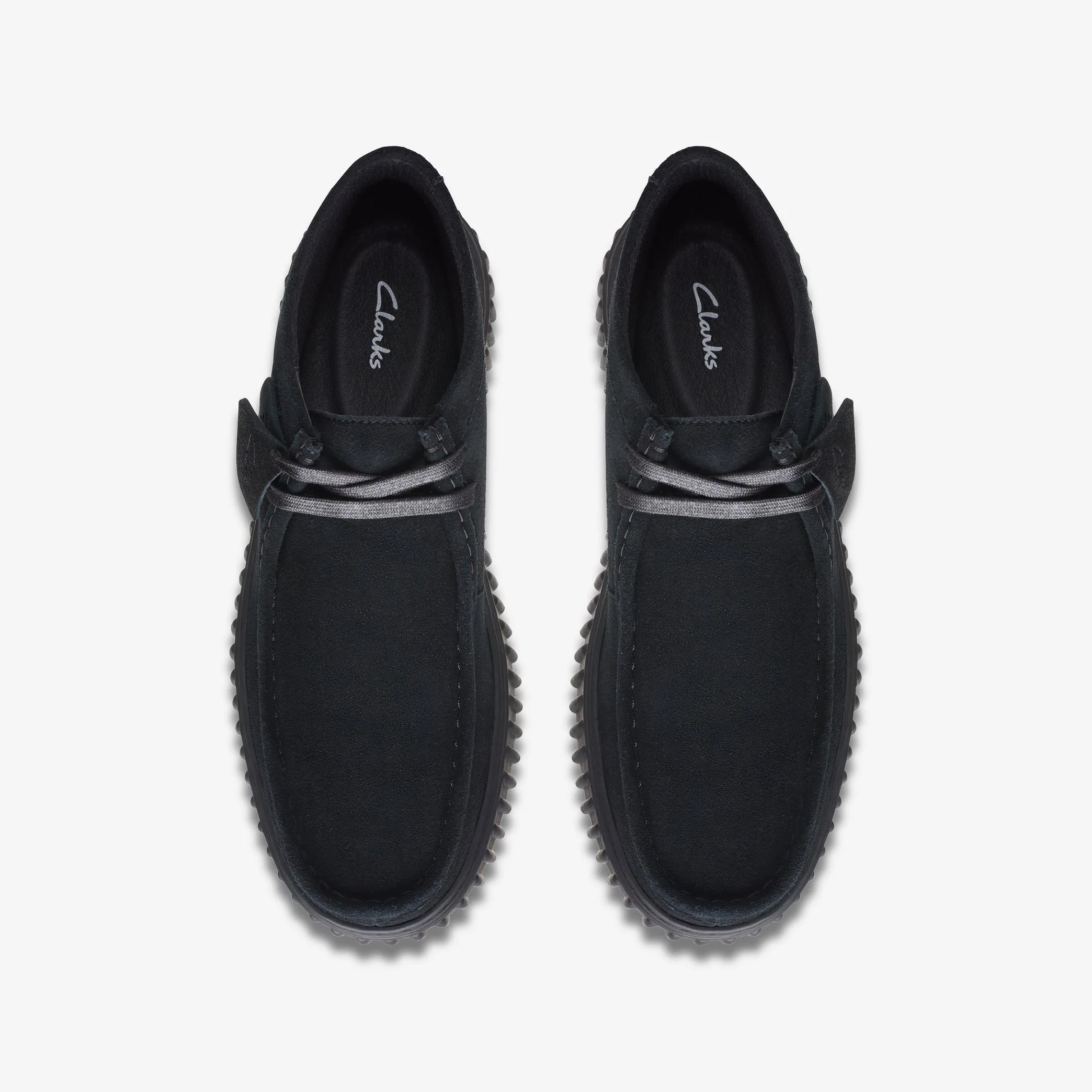 MENS CLARKS TORHILL HI (BLACK SUEDE) - Image 5