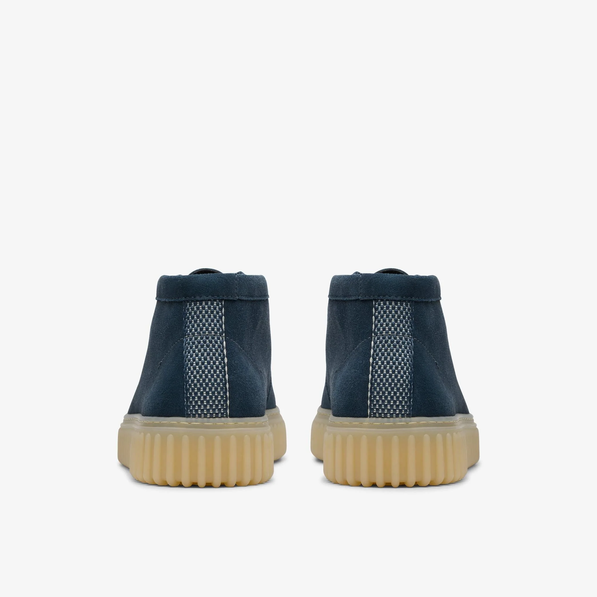 MENS CLARKS TORHILL HI (BLUE SUEDE) - Image 3