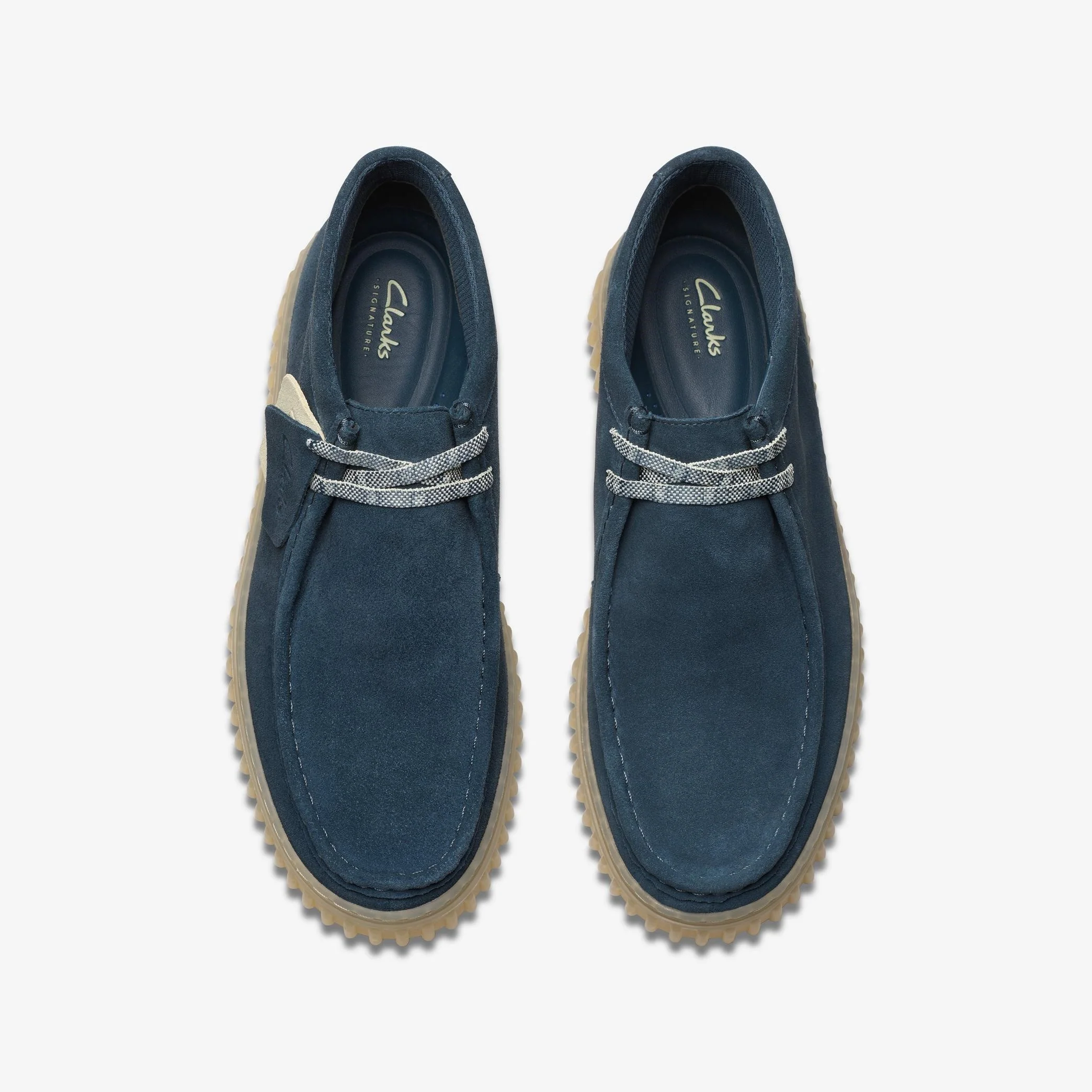 MENS CLARKS TORHILL HI (BLUE SUEDE) - Image 4