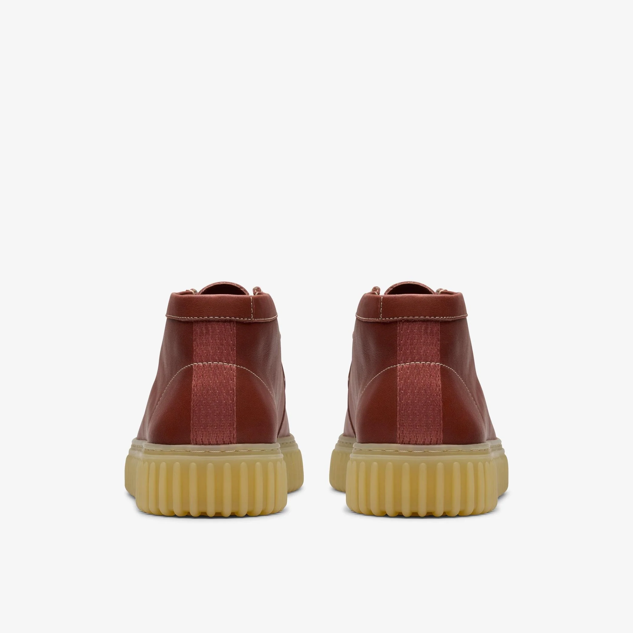 MENS CLARKS TORHILL HI (BROWN LEATHER) - Image 3