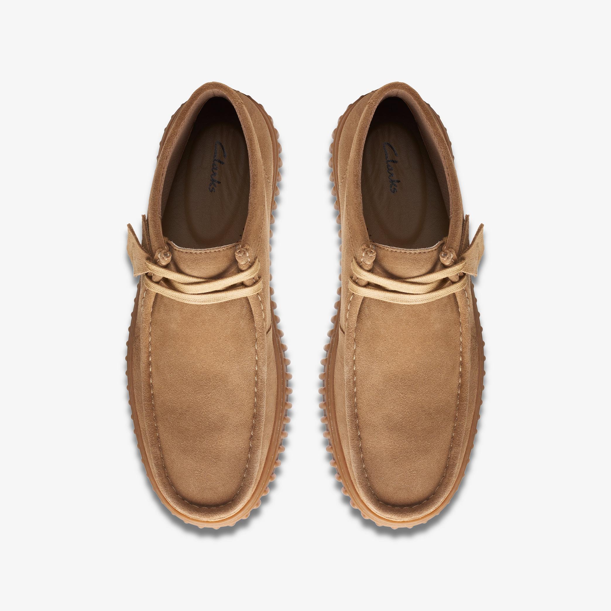 MENS CLARKS TORHILL HI (DARK SAND SUEDE) - Image 5