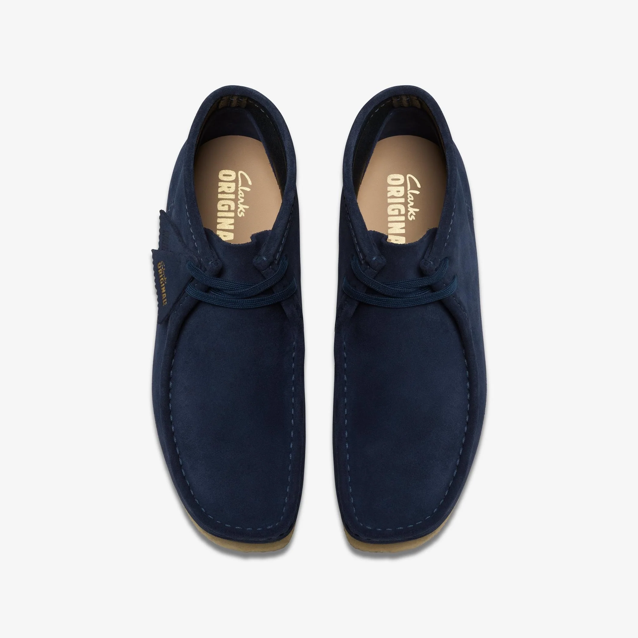 MENS CLARKS WALLABEE BOOT (INK SUEDE) - Image 4