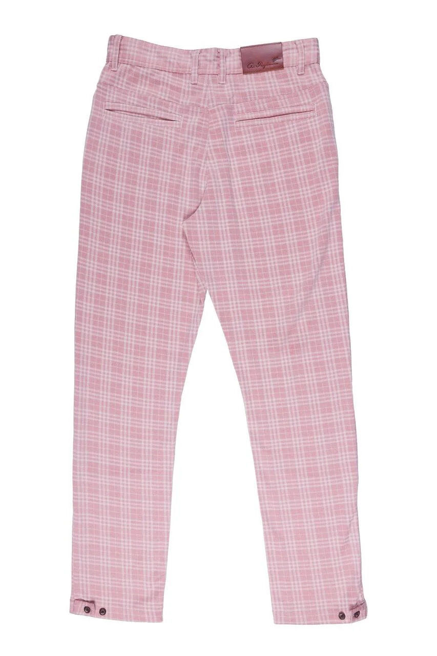 REGGIE | MEN'S YARN DYE KNIT PANT (ROSE) - Image 3