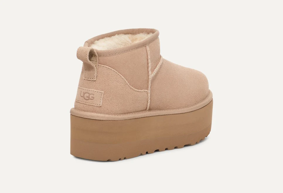 WOMENS UGG CLASSIC ULTRA MINI PLATFORM (SAND) - Image 3